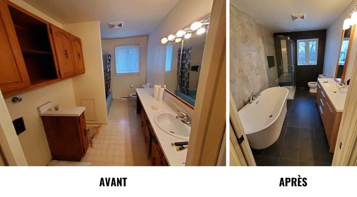 avant apres salle de bain